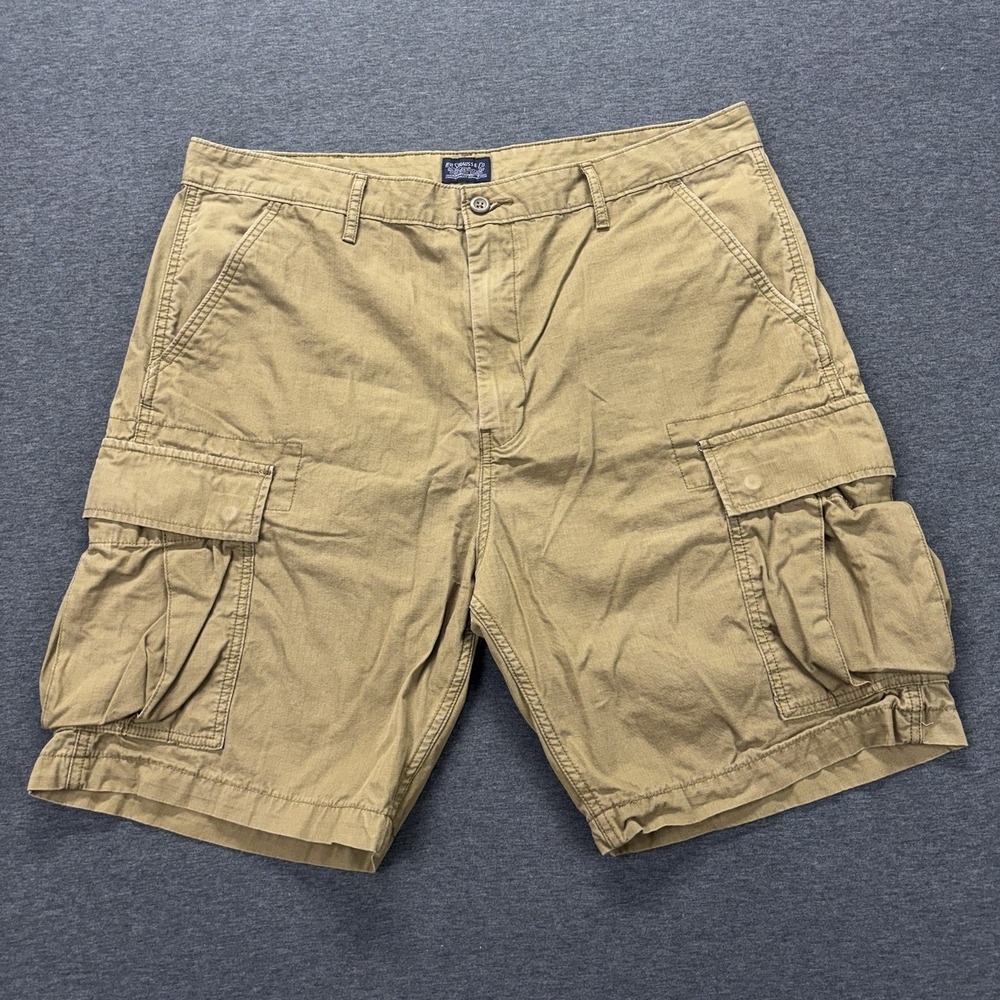 Levi's Cargo Shorts Mens 38x9 Brown Ripstop Workwear Utility Hike Camp Outdoors